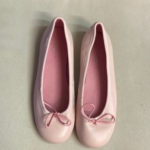 Jacadi pink girl flats nwt